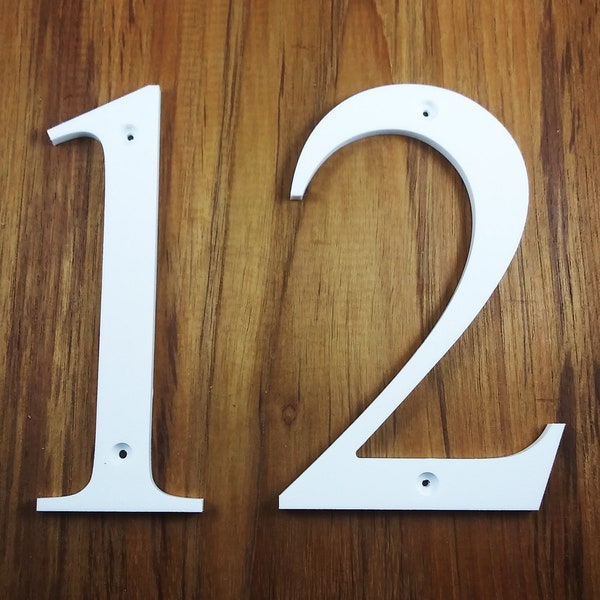 4 inch Traditional & Narrow House Numbers Letters