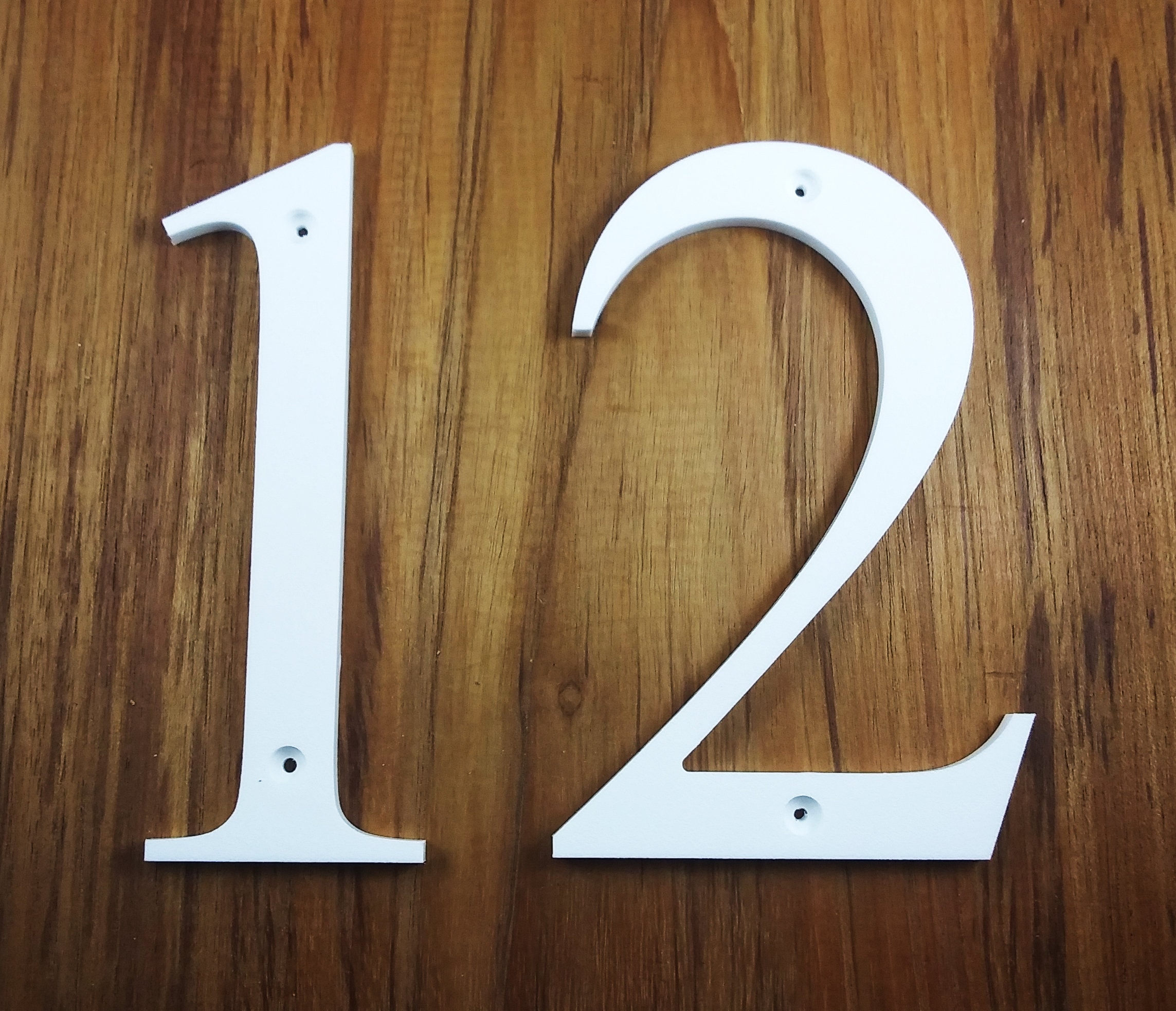 12 Inch Large Modern House Numbers Architectural Home