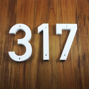 Números e letras de casas modernas em negrito de 8 polegadas