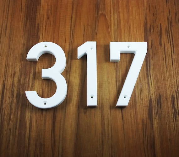 8 Inch Bold Modern House Numbers & Letters - Etsy
