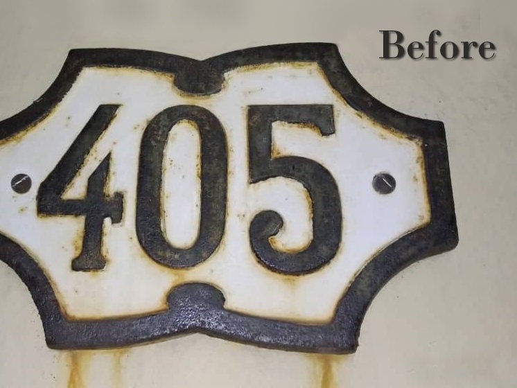 House Numbers Plaque Medium Address Plaque Vertical Custom House Numbers Signs Horizontal HDPE Plastic Weather-Resistant