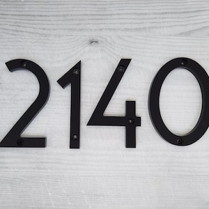 4 pulgadas Art Deco & Wider, Modern House Numbers Letras