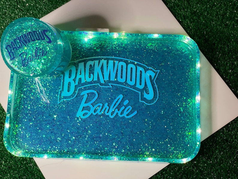 Rolling Tray, Barbie Inspired Light Rolling Tray Set, Custom Rolling Tray Set Etsy