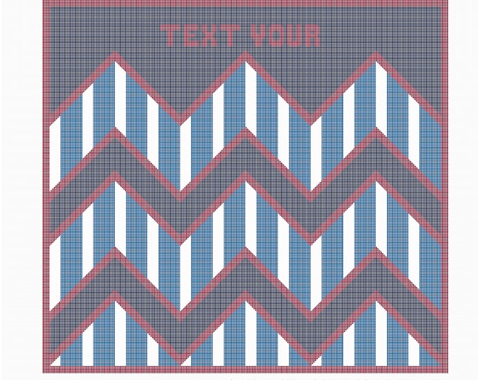 Needlepoint Handpainted Geometric Canvas: Tefillin, Tallit Bag Set (GEO-2136 Navy)