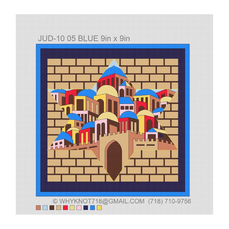 Handpainted Needlepoint Judaica Canvas Tefillin Tallit Bag Etsy