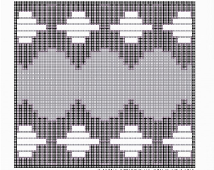 Needlepoint Handpainted Geometric Canvas: Tefillin, Tallit Bag Set (GEO-2124 Purple)