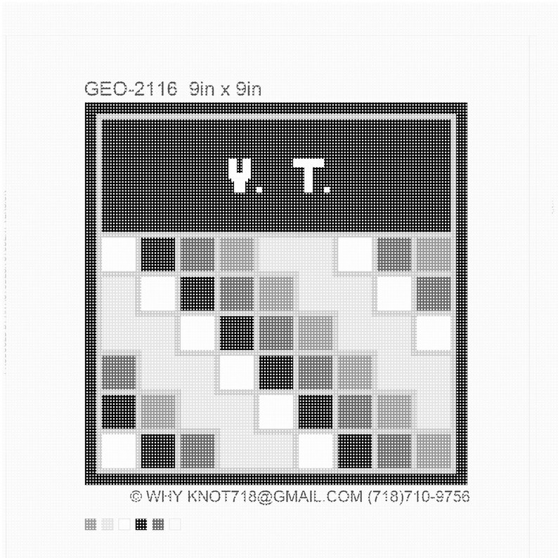 Tefillin Geo 2116 Black Tallit Bag Set Needlepoint Handpainted Geometric Canvas Degree21 Needlepoint Sewing Needlecraft