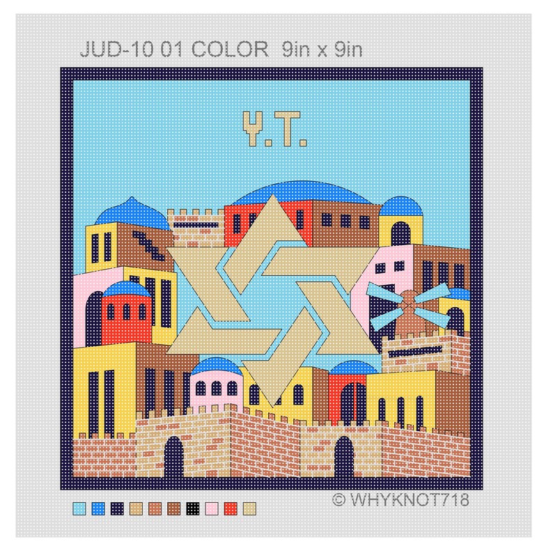 Needlepoint Handpainted Judaica Canvas Tefillin, Tallit Bag Etsy