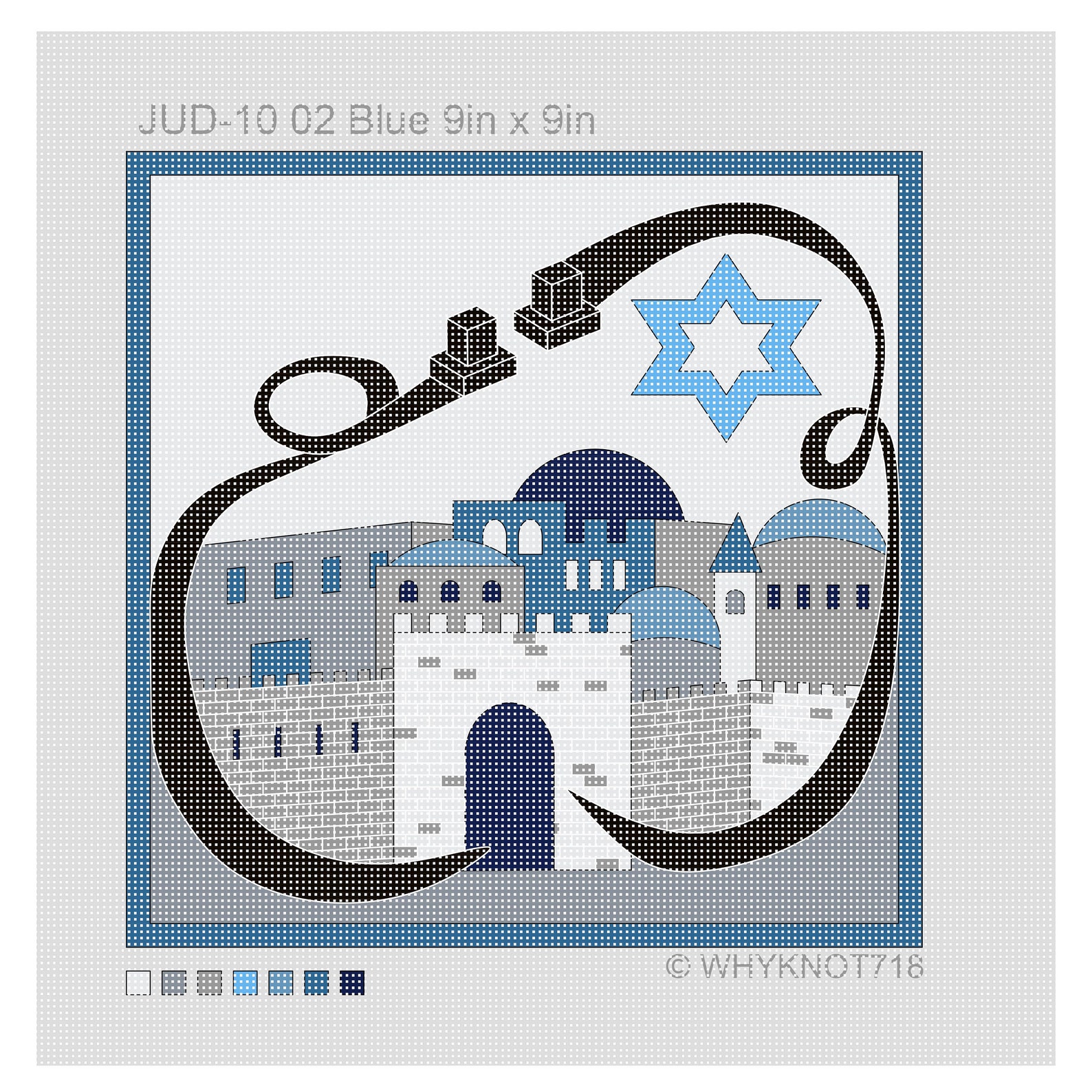 Needlepoint Handpainted Judaica Canvas: Tefillin Tallit Bag - Etsy