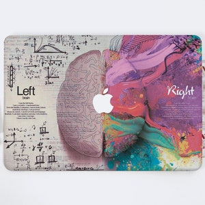 Brain MacBook Pro 15 2019 Colorful Case MacBook Air 13 Math Case MacBook 12 2018 Case MacBook Pro Shell Plastic Case With Design Pink DE0021