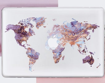 Marble Map Apple Macbook Pro 16 Inch Case Macbook Air 13 Inch Case A1466 A1708 Macbook Pro 13 Inch Case 2019 Macbook Pro 15 Inch Case DE0135