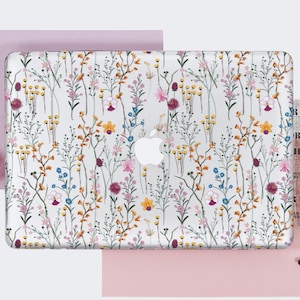 Flowers Macbook Air 13 2018 Case Wildflowers 15 Pro Retina 2019 Macbook Sleeve Clear Coque Macbook Air 13 Hard Floral 12 Mother Gift DE0155