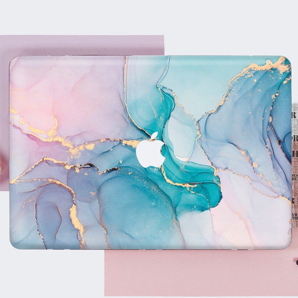 Turquoise Marble Macbook Pro 16 Inch Case Macbook Air 13 Inch Case Watercolor 2018 Macbook Pro 13 Inch Case 15 Macbook Pro Case 2019 DE0488