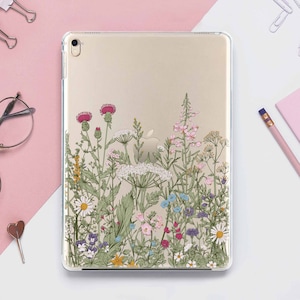 Wildflowers iPad 10.2 2019 Cover Floral iPad Mini 2019 Case iPad Air 2019 Silicone Cover iPad Pro 10.9 Smart Cover Tablet DE0202