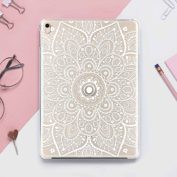 Mandala iPad Pro 11.4 Case Boho iPad Air 3 Hard Case Clear iPad Mini 4 Smart Cover Silicone iPad Pro 9.7 2018 Case Plastic iPad 4  DE0298