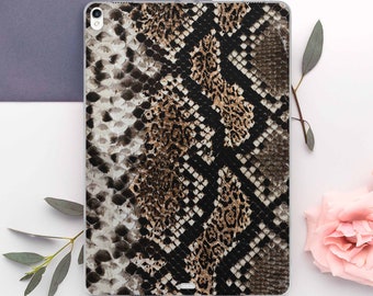 Snake Print iPad 10.2 2019 Cover iPad Mini 2019 Case Animal Print iPad Air 2019 Protection Case iPad Pro 10.9 Smart Cover Tablet DE0246