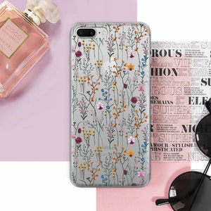 Flowers Google Pixel 3A Case Wildflowers Google Pixel 2 XL Case Floral Google Pixel 3 Case Clear Google Pixel 3A XL Transparent Case DE0184