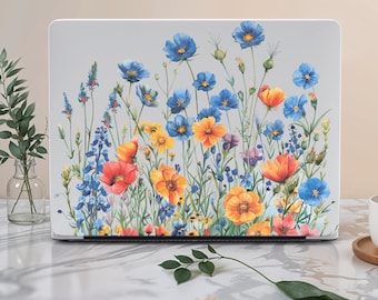 Wildflower Macbook Case: Floral Print, Transparent Mac Pro Cover