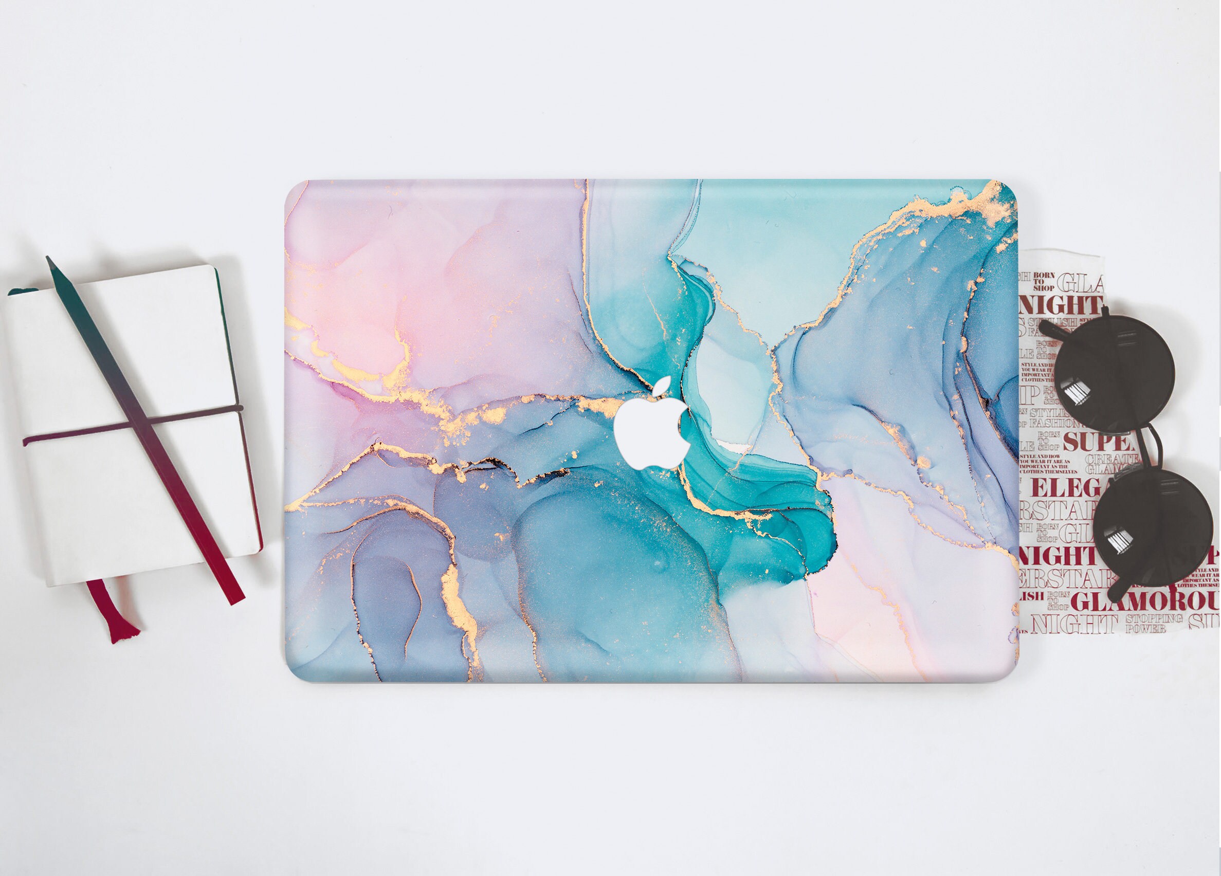 Turquoise Marble Macbook Pro 16 Inch Case Macbook Air 13 Inch Etsy