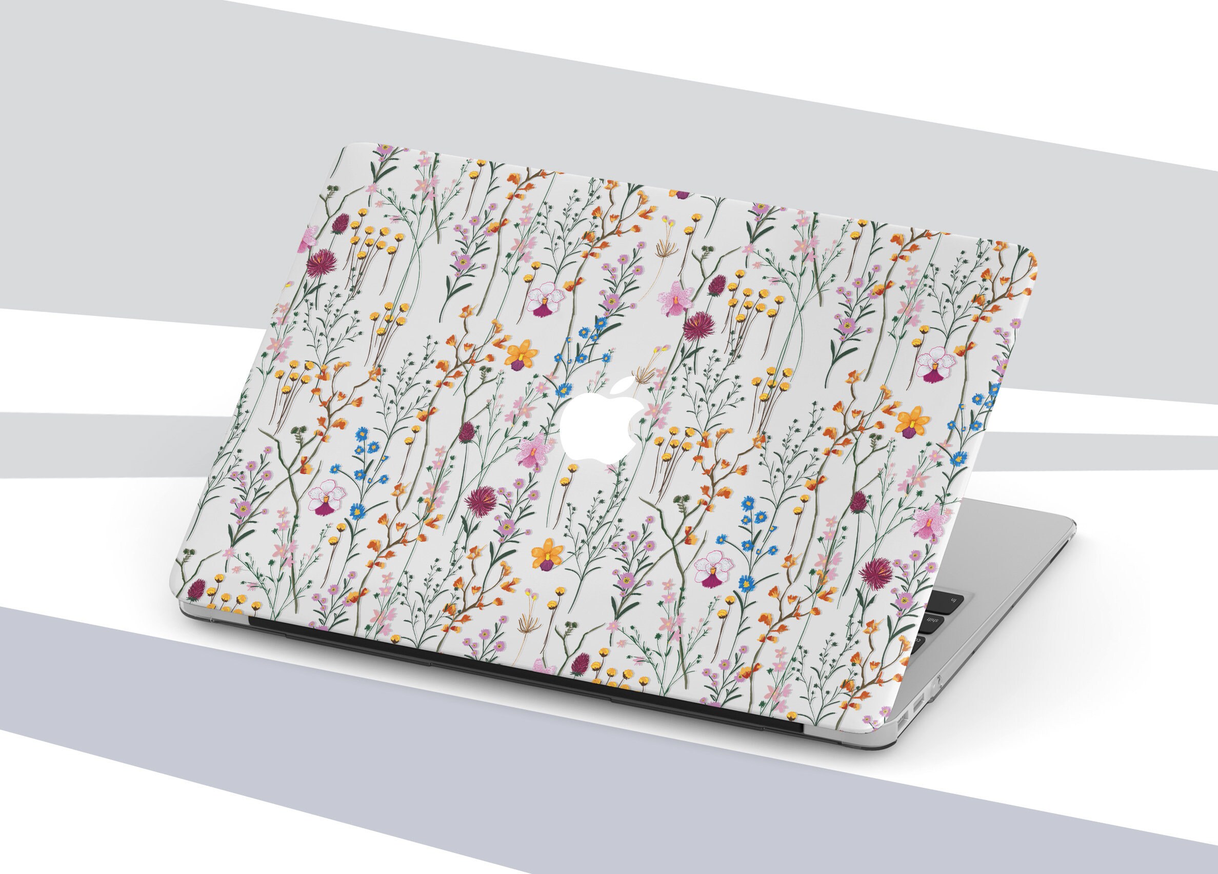 Wild Floral Macbook Air 13 2018 Laptop Hard Case Flowers Case Etsy