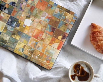 Funda rígida para MacBook con diseño de arte abstracto: funda ligera para portátil
