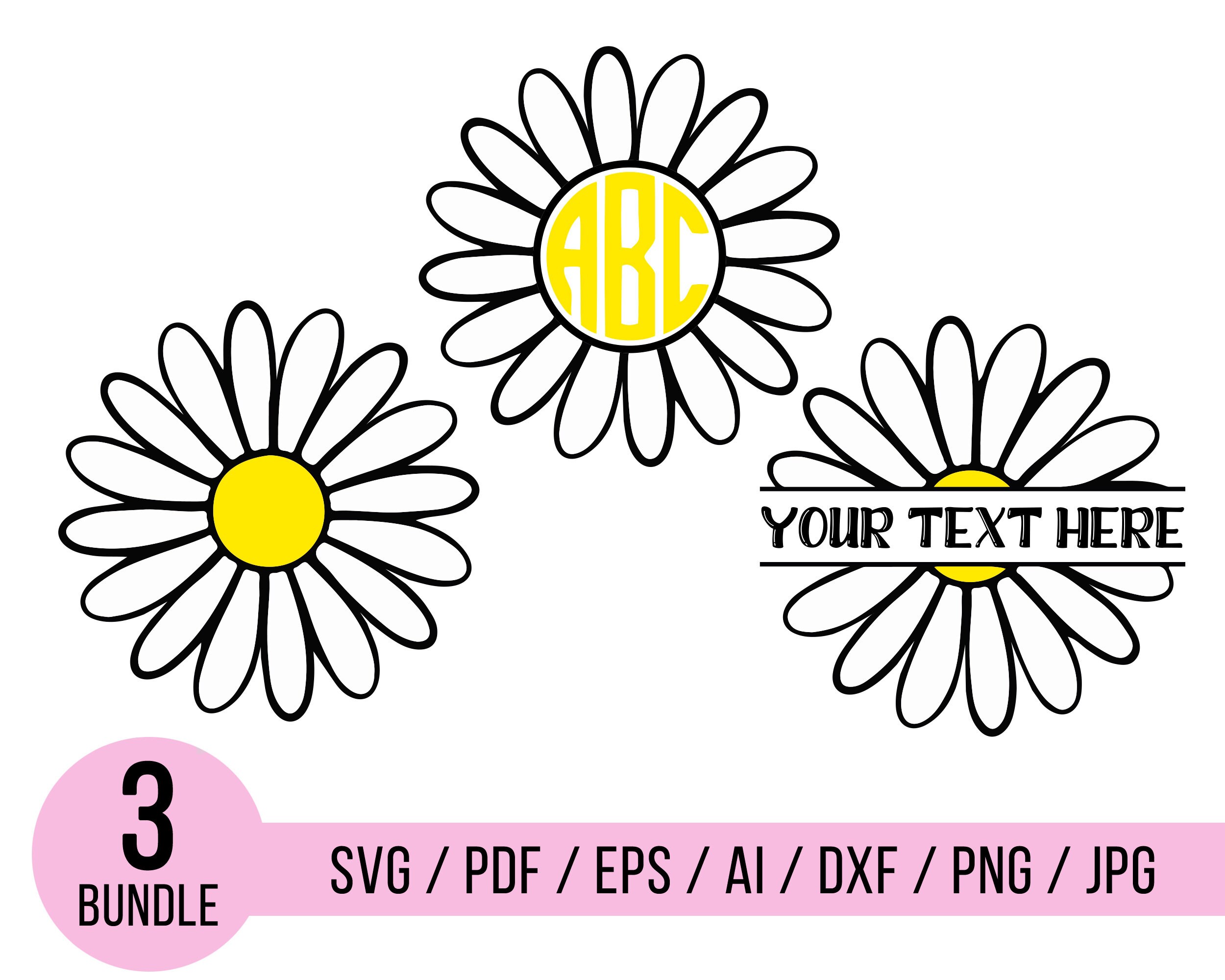 Custom Text Flower Vectors Files Svg Flowers Svg Floral Zip - Etsy