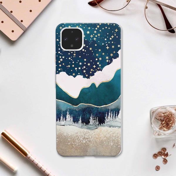 Nature Google Pixel 4A XL Case Google Pixel 3A TPU Cover Mountains Pixel 2 Case Google Pixel 3 XL Case Pixel 4A Google Pixel 4 Case DE0481