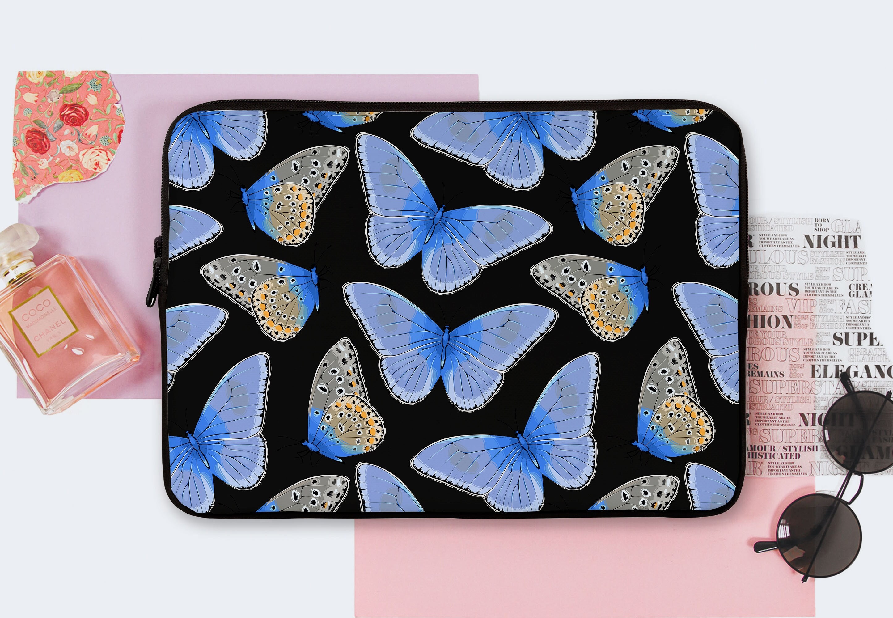 Buy Butterfly Cover Notebook Bag Zip Insect Case 13 Inch Lenovo Online in  India 