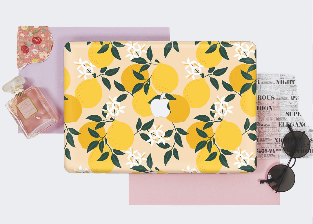 Hard Pattern Lemon Lemon Macデスクトップ Cover M3 M2 M1 Mac 16 Pro MacBook Case, MacBook Macデスクトップ