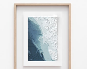 San Diego Bathymetry Map