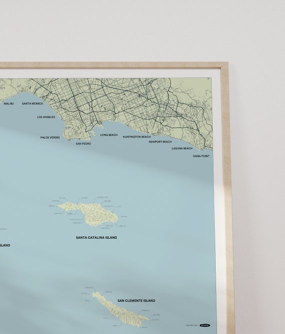 Mapa De Las Islas Del Canal De California
