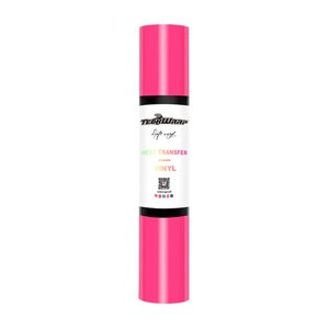 Teckwrap PU Heat Transfer Vinyl Roll - Neon Rose Pink - 12&quot; x 5 feet