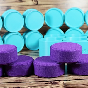Shampoo Bar Mold Multi Press 2&quot; 2.25&quot; 2.5&quot; three piece tray mould molds custom puck disc soap conditioner diy supplies plastic multiple