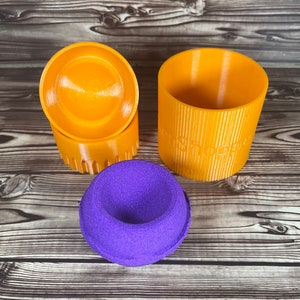 Flat Edge Indent Bath Bomb Mold Press 2.5" 3" 3.5" 4" three piece mould diy supplies trough custom plastic rounded