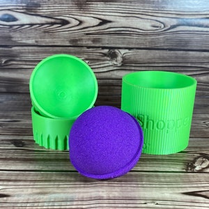3D Bath Bomb Mold Press .5" 1" 1.5" 2" 2.5" 3" 3.5" 4" 5" three piece mould molds sphere round circle ball diy supplies plastic small large