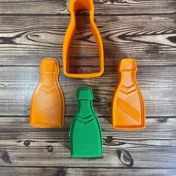 Molde para bomba de baño con forma de botella de champán