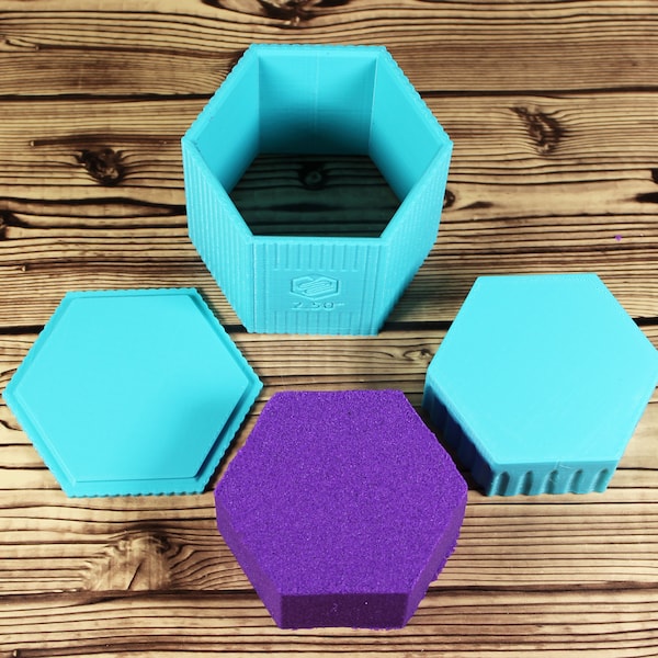 Hexagon Mold Bar Press 1.5" 2.25" 2.5" 3" 3.5" 4" 5" three piece mould bath bomb shower steamer shampoo bar molds custom supplies plastic