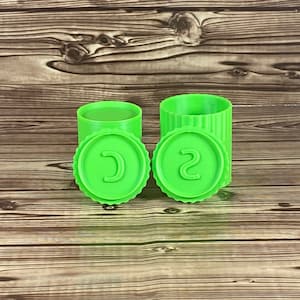 2.25&quot; Shampoo Conditioner Set Stamp Bar Mold Press three piece mould puck soap conditioner plastic 3D printed