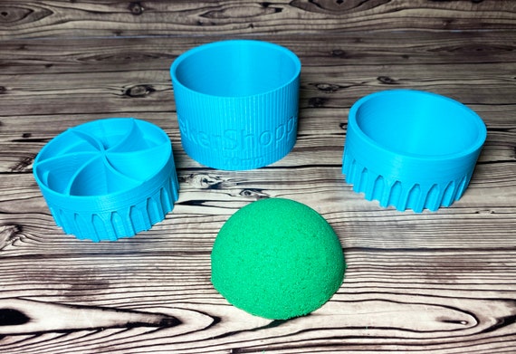 Semicircle Bath Bomb Mold Press 2.5 3 3.5 4 Three Piece Mould Mold