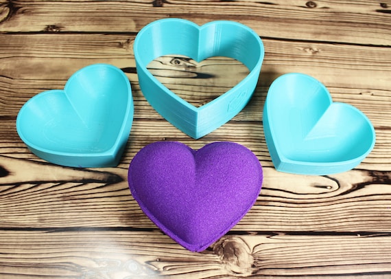 Holographic Heart Mold, Mould Making Crafts, Heart Shape Mold