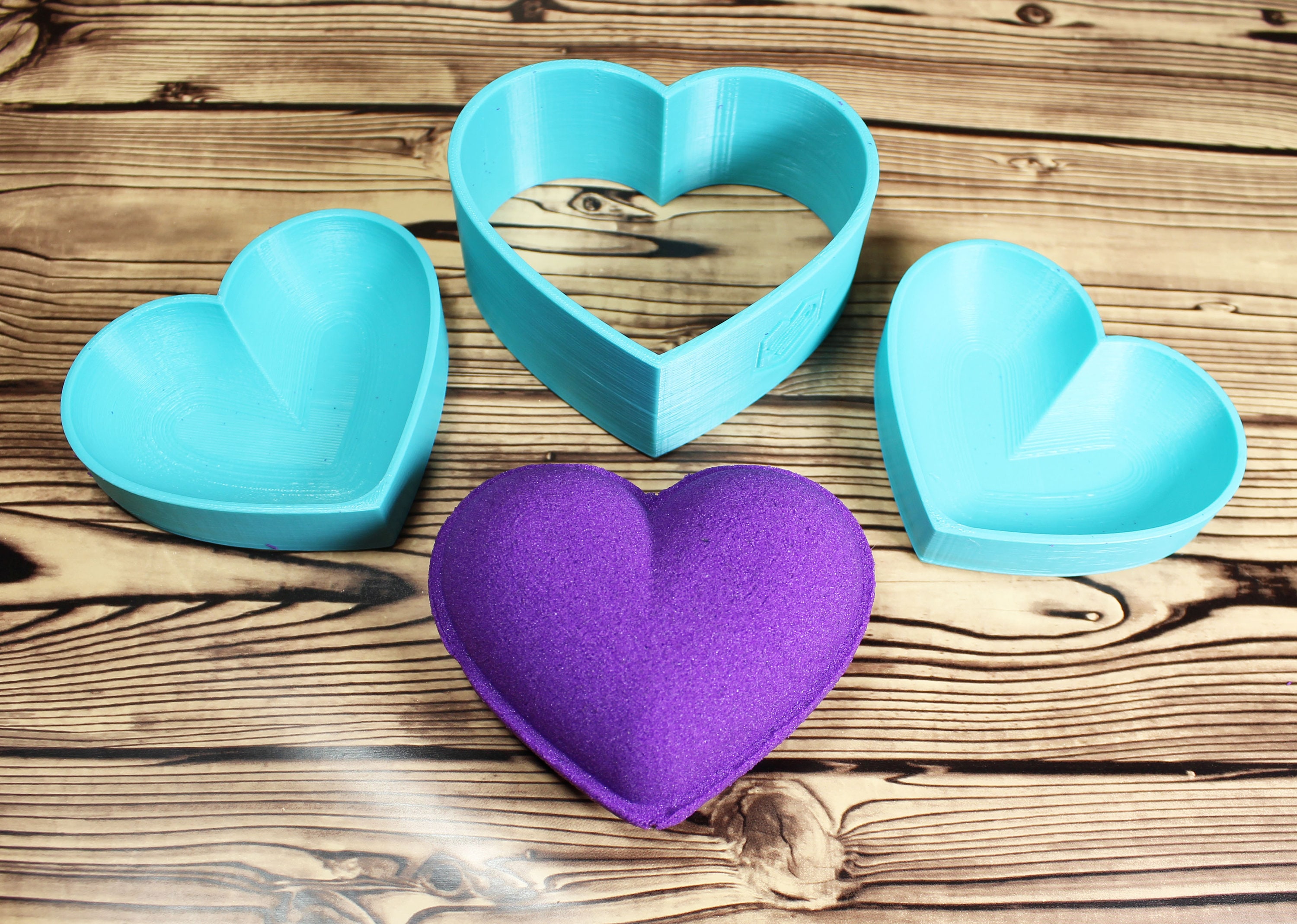 Stainless Steel Heart Shape Bath Bomb Mold