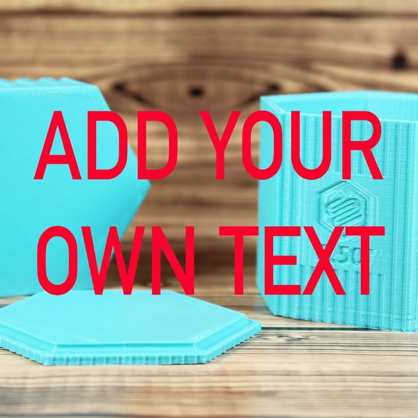 Add Your Own Text Hexagon Mold Bar Press