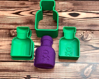 3D Poison Bottle Mold Press