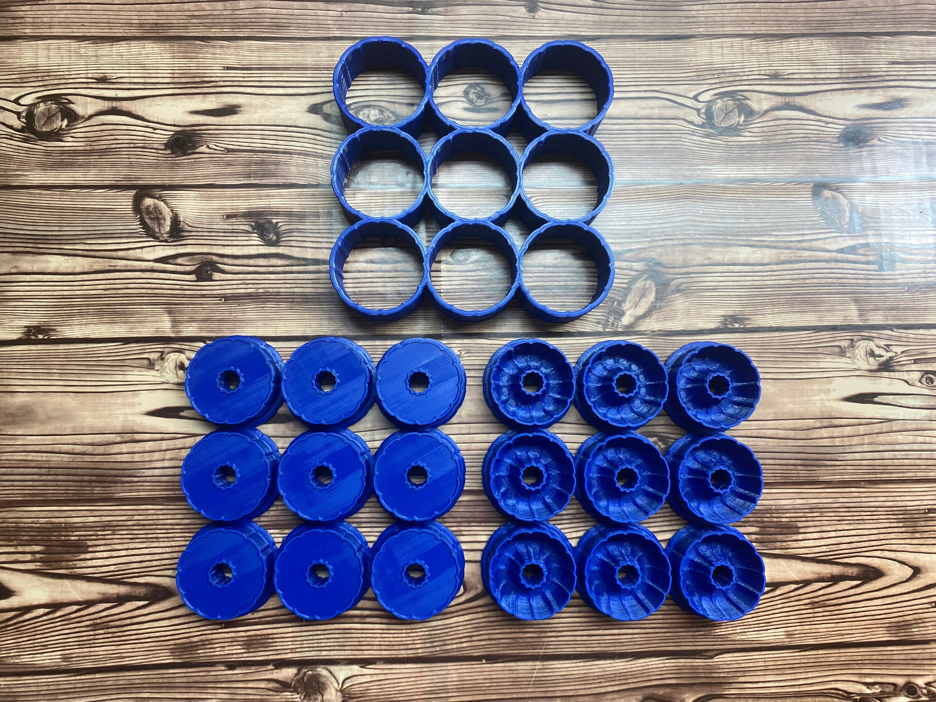 Mini gâteau Bundt multi-presse trois pièces 9 ouvertures bac douche vapeur toilette bombe bain shampooing barre bricolage moule fournitures en plastiq