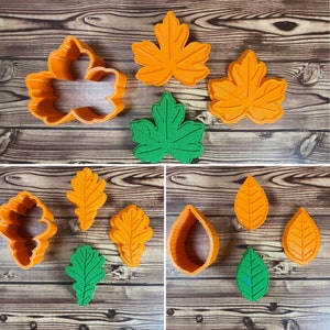 Fall Leaves SET Bath Bomb Mold Press