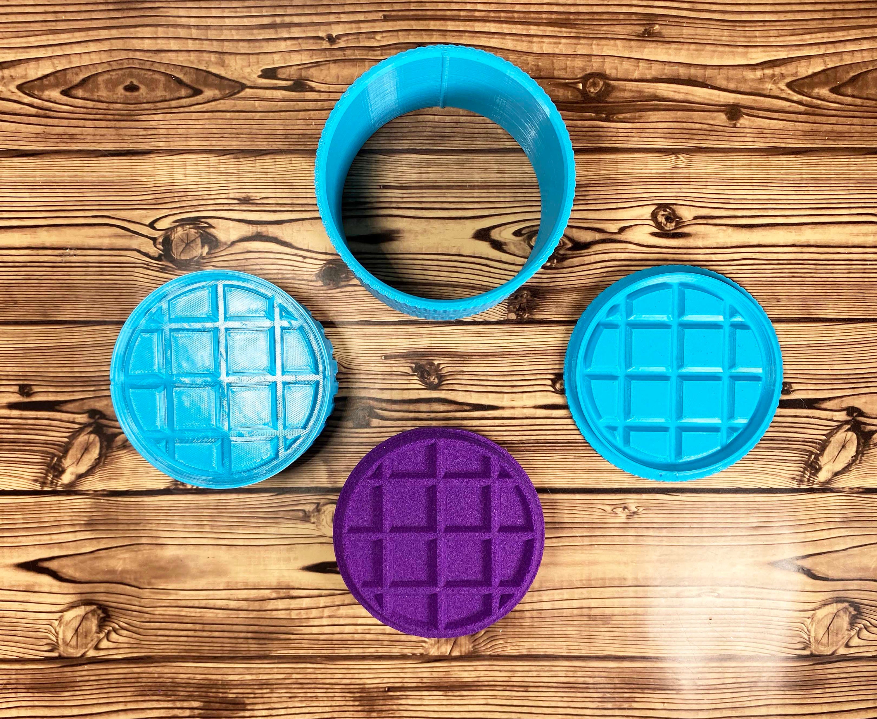 3D Waffle Bath Bomb Mold Press 3 4 5.5 three | Etsy