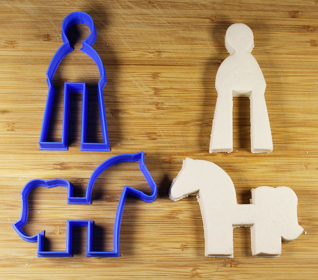 Horse Rider Horseback Custom 3D Printed Cookie Cutter Stamp Etsy