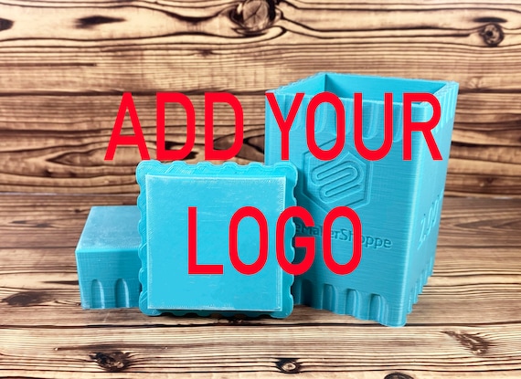 Add Your Logo Square Mold Press 1.5 2.25 2.5 3 3.5 4 5 Three Piece Mould  Cube Bath Bomb Shower Steamer Molds Custom Supplies Plastic 