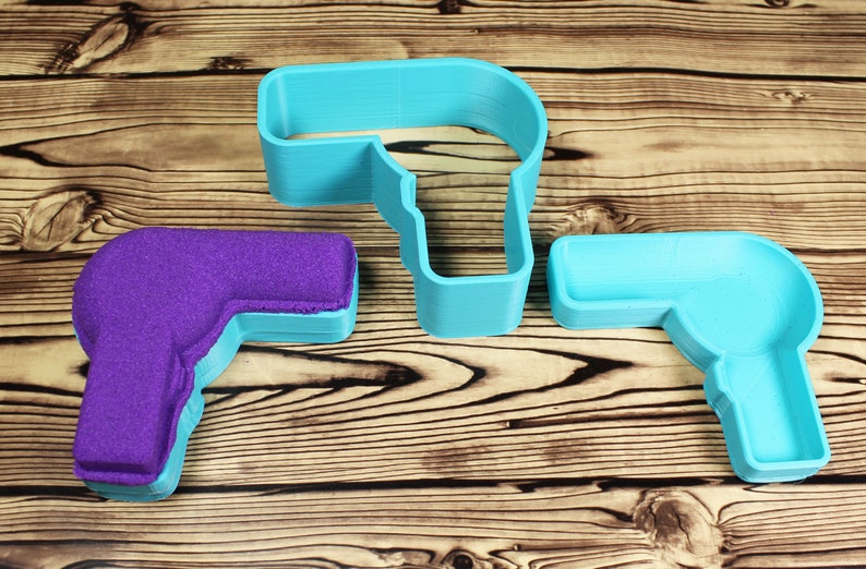 3D Hair Dryer Bath Bomb Mold Press 3 4 5.5 Etsy