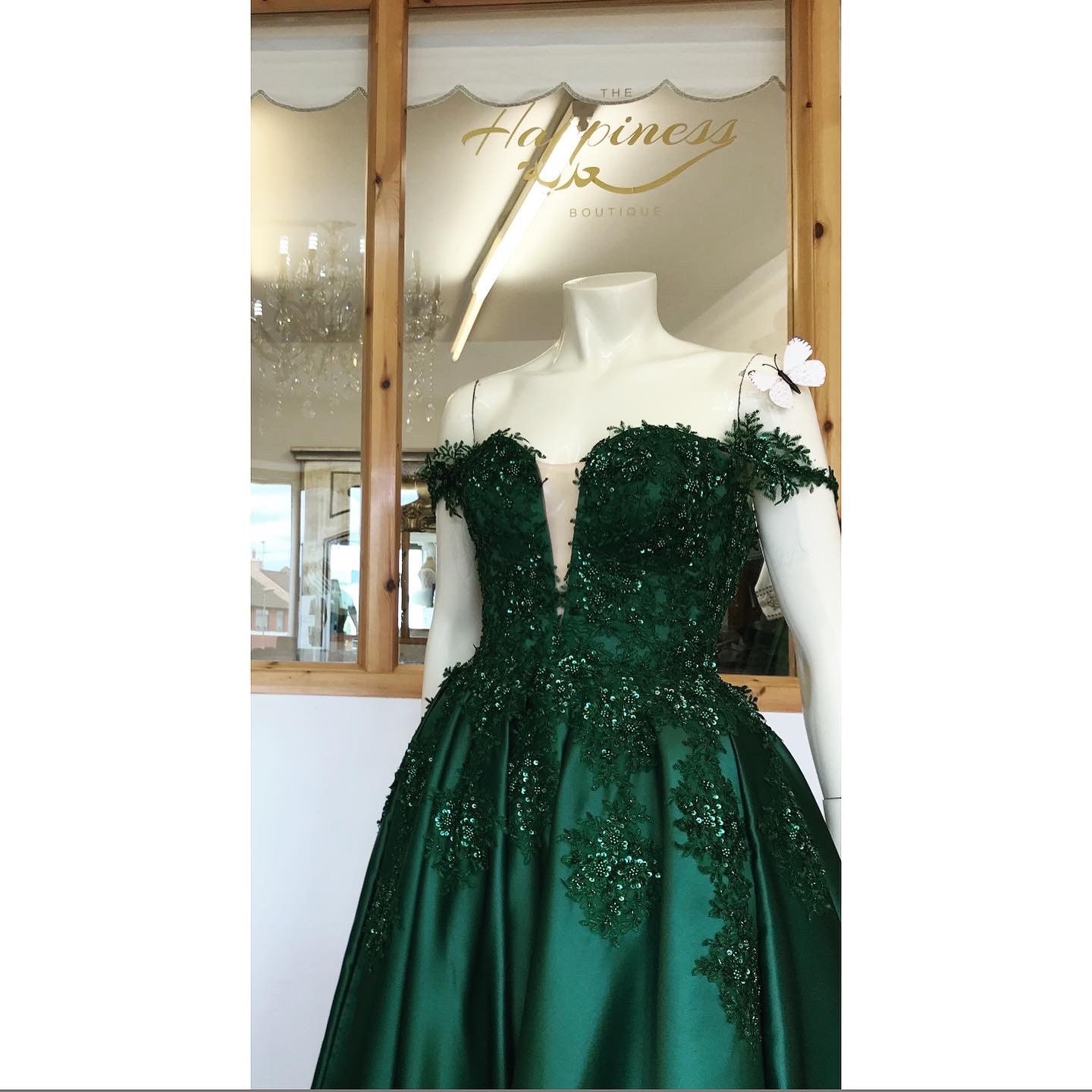 Haute Couture Emerald Green Gown / Dress / Evening Dress - Etsy UK